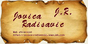 Jovica Radisavić vizit kartica